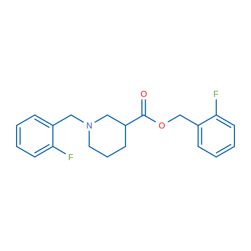 2-Fluorobenzyl 1-(2-fluorobenzyl)piperidine-3-carboxylate 1g