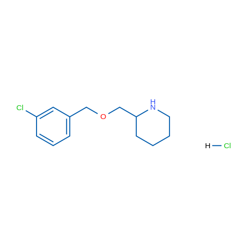 2-(((3-Chlorobenzyl)oxy)methyl)piperidine hydrochloride 1g