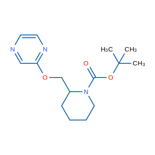 tert-Butyl 2-((pyrazin-2-yloxy)methyl)piperidine-1-carboxylate 1g