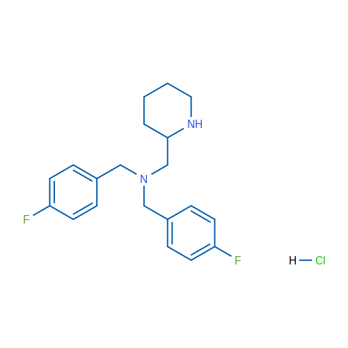 N,N-Bis(4-fluorobenzyl)-1-(piperidin-2-yl)methanamine hydrochloride 1g