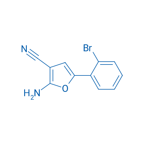 2-Amino-5-(2-bromophenyl)furan-3-carbonitrile 250mg