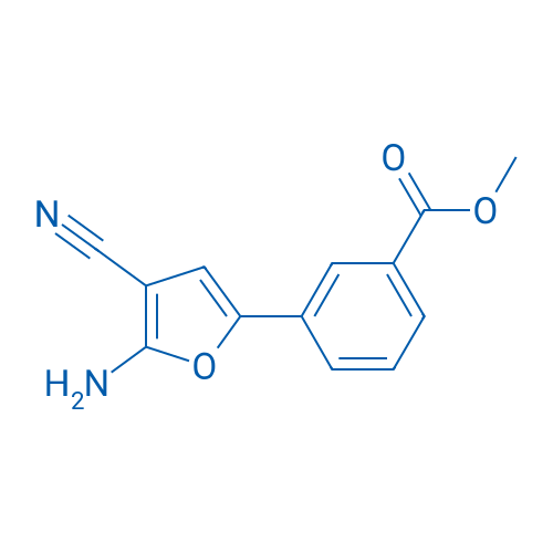Methyl 3-(5-amino-4-cyanofuran-2-yl)benzoate 250mg