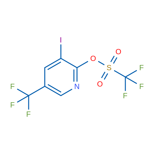 3-Iodo-5-(trifluoromethyl)pyridin-2-yltrifluoromethanesulfonate 1g