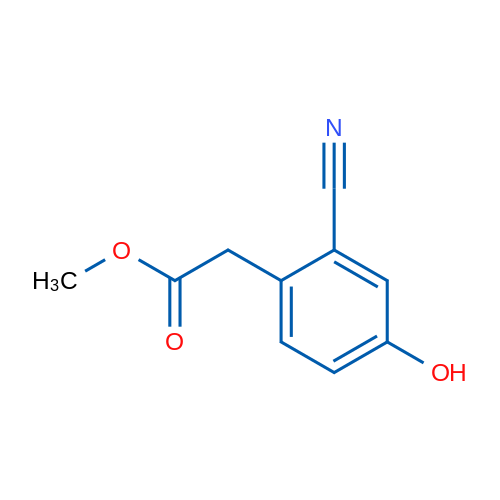 Methyl 2-(2-Cyano-4-hydroxyphenyl)acetate 1g