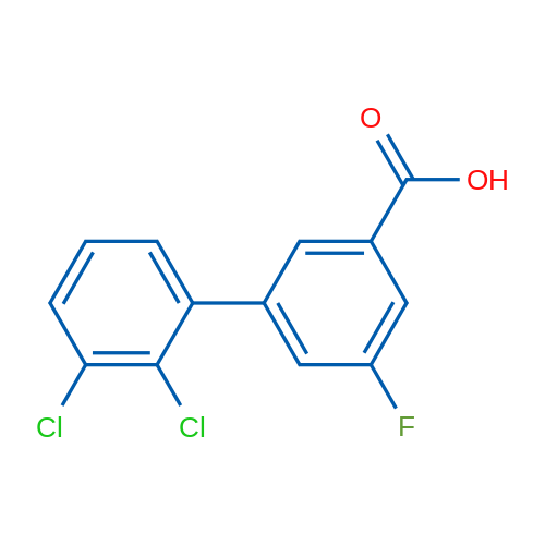 2',3'-Dichloro-5-fluoro-biphenyl-3-carboxylic acid 1g