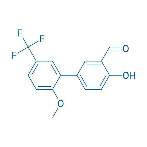 4-Hydroxy-2'-methoxy-5'-(trifluoromethyl)-[1,1'-biphenyl]-3-carbaldehyde 250mg