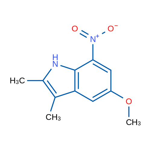 5-Methoxy-2,3-dimethyl-7-nitro-1H-indole 1g