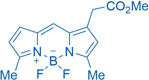5,5-Difluoro-9-(2-methoxy-2-oxoethyl)-3,7-dimethyl-5H-dipyrrolo[1,2-c:2',1'-f][1,3,2]diazaborinin-4-ium-5-uide 250mg