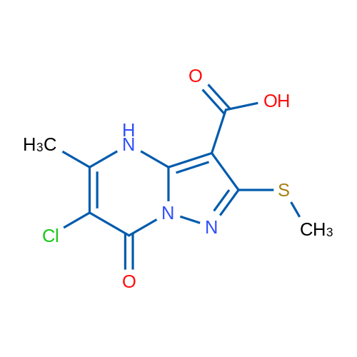 6-Chloro-5-methyl-2-(methylthio)-7-oxo-4,7-dihydropyrazolo[1,5-a]pyrimidine-3-carboxylic acid 1g