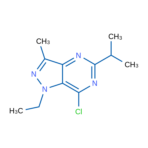 7-Chloro-1-ethyl-5-isopropyl-3-methyl-1H-pyrazolo[4,3-d]pyrimidine 10g