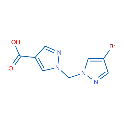 1-((4-Bromo-1H-pyrazol-1-yl)methyl)-1H-pyrazole-4-carboxylic acid 1g