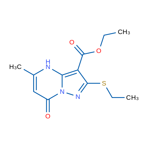 Ethyl 2-(ethylthio)-5-methyl-7-oxo-4,7-dihydropyrazolo[1,5-a]pyrimidine-3-carboxylate 1g