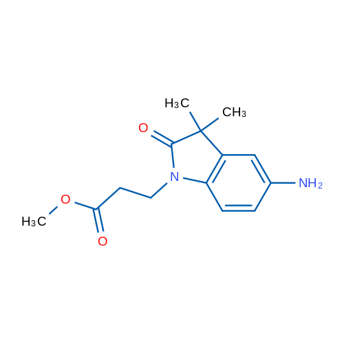 Methyl 3-(5-amino-3,3-dimethyl-2-oxoindolin-1-yl)propanoate 1g