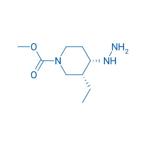 rel-(3R,4S)-Methyl 3-ethyl-4-hydrazinylpiperidine-1-carboxylate 1g
