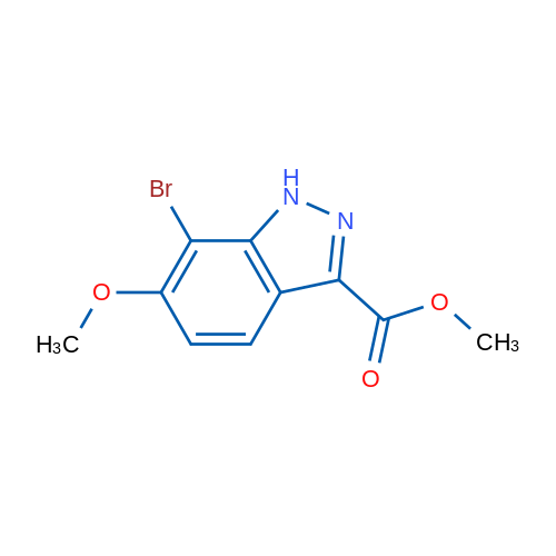 7-Bromo-6-methoxy-1H-indazole-3-carboxylic acid methyl ester 1g