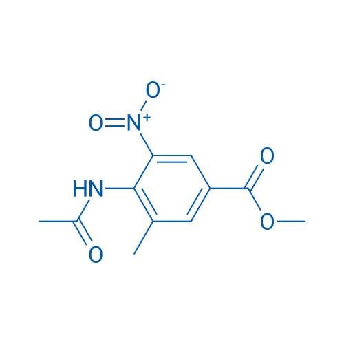 4-ACetylamino-3-methyl-5-nitro-benzoic acid methyl ester 1g