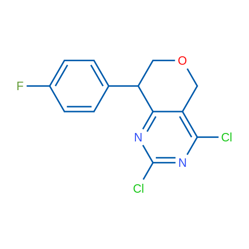 2,4-Dichloro-8-(4-fluorophenyl)-7,8-dihydro-5H-pyrano[4,3-d]pyrimidine 1g
