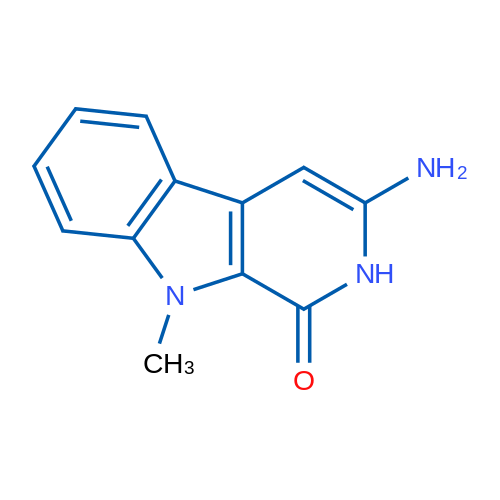 3-Amino-9-methyl-2,9-dihydro-1H-pyrido[3,4-b]indol-1-one 1g