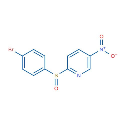 2-(4-Bromobenzenesulfinyl)-5-nitropyridine 1g