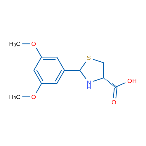 (4S)-2-(3,5-Dimethoxyphenyl)thiazolidine-4-carboxylic acid 1g