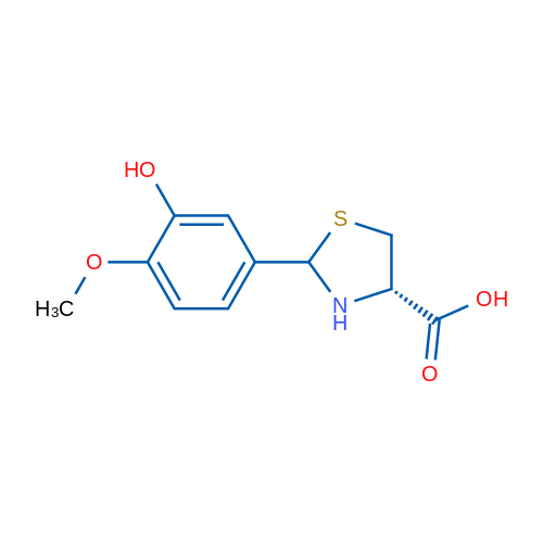 (4S)-2-(3-Hydroxy-4-methoxyphenyl)thiazolidine-4-carboxylic acid 1g