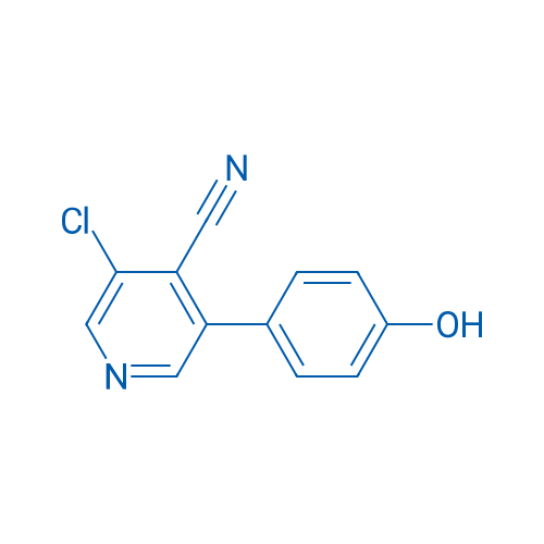 3-Chloro-5-(4-hydroxyphenyl)isonicotinonitrile 250mg