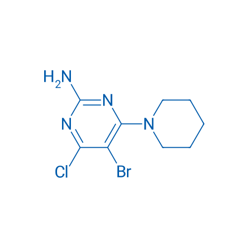 5-Bromo-4-chloro-6-(piperidin-1-yl)pyrimidin-2-amine 1g