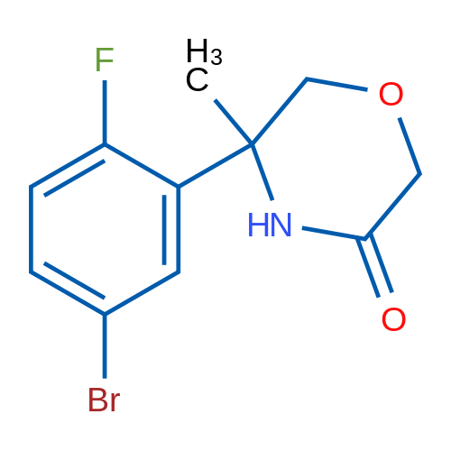 5-(5-Bromo-2-fluorophenyl)-5-methylmorpholin-3-one 1g