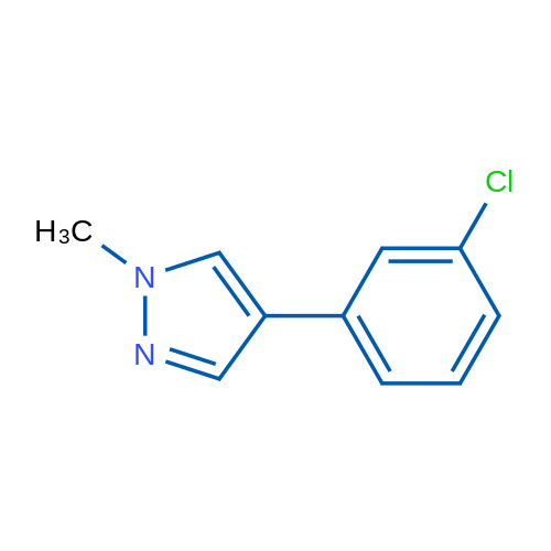 4-(3-Chlorophenyl)-1-methyl-1H-pyrazole 1g