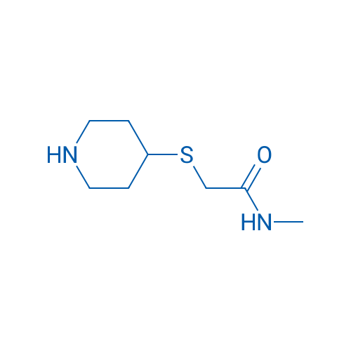 N-methyl-2-(piperidin-4-ylsulfanyl)acetamide 5g