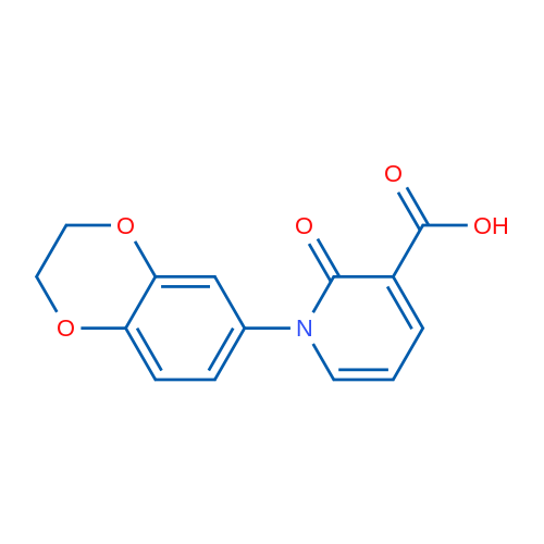 1-(2,3-Dihydrobenzo[b][1,4]dioxin-6-yl)-2-oxo-1,2-dihydropyridine-3-carboxylic acid 1g