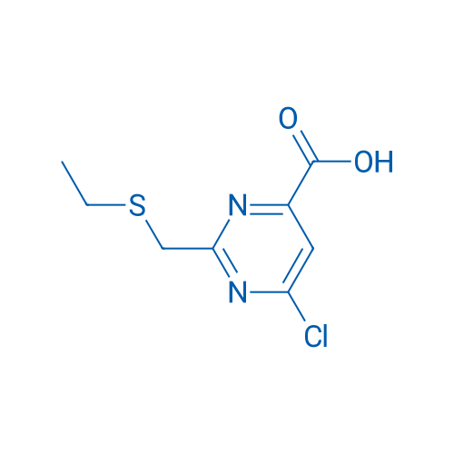 6-Chloro-2-[(Ethylsulfanyl)methyl]pyrimidine-4-carboxylic acid 1g