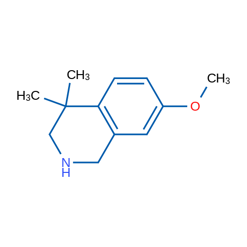 7-Methoxy-4,4-dimethyl-1,2,3,4-tetrahydroisoquinoline 1g