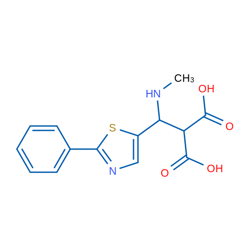 2-((Methylamino)(2-phenylthiazol-5-yl)methyl)malonic acid 1g