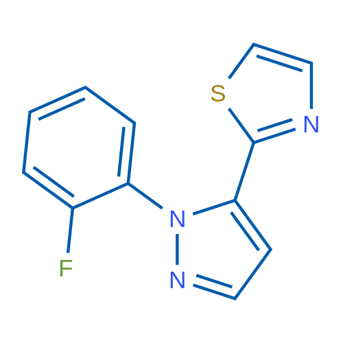 2-(1-(2-Fluorophenyl)-1H-pyrazol-5-yl)thiazole 1g