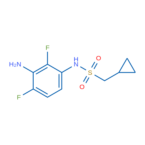 N-(3-Amino-2,4-difluorophenyl)-1-cyclopropylmethanesulfonamide 1g