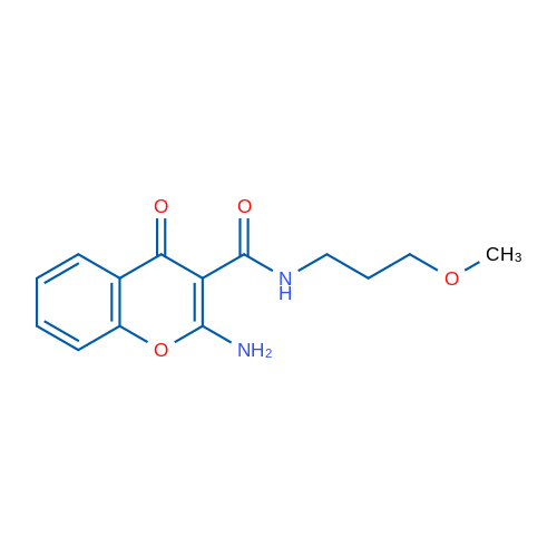 2-Amino-N-(3-methoxypropyl)-4-oxo-4H-chromene-3-carboxamide 5g