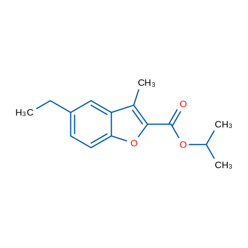 Isopropyl 5-ethyl-3-methylbenzofuran-2-carboxylate 5g