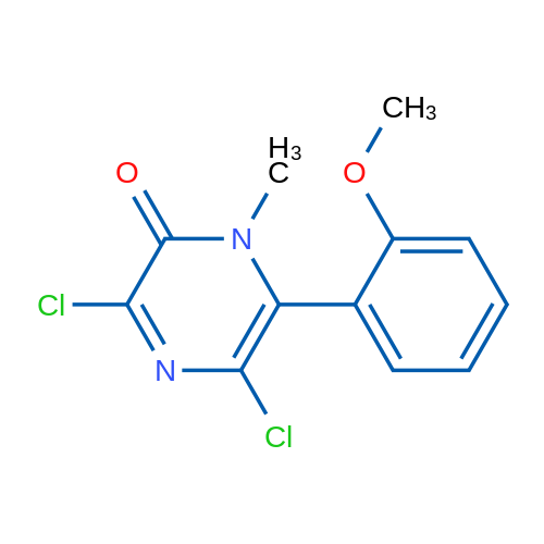 3,5-Dichloro-6-(2-methoxyphenyl)-1-methylpyrazin-2(1H)-one 1g