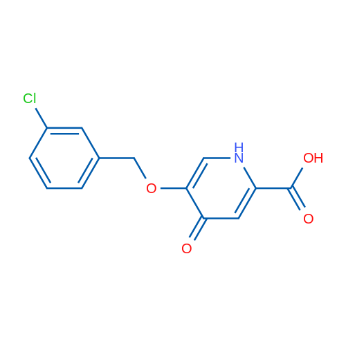 5-((3-Chlorobenzyl)oxy)-4-oxo-1,4-dihydropyridine-2-carboxylic acid 1g
