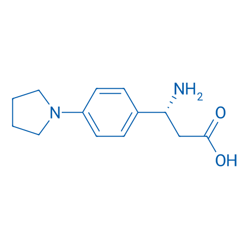 (R)-3-amino-3-(4-(pyrrolidin-1-yl)phenyl)propanoic acid 250mg