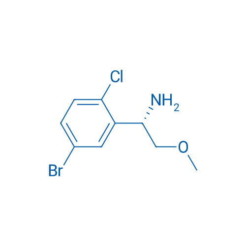(S)-1-(5-bromo-2-chlorophenyl)-2-methoxyethan-1-amine 250mg