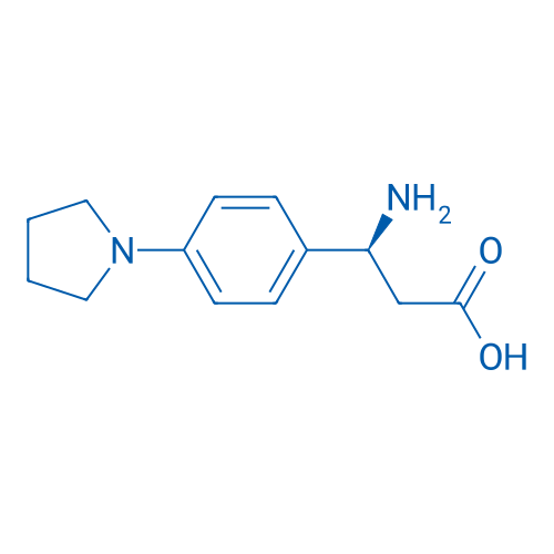 (S)-3-amino-3-(4-(pyrrolidin-1-yl)phenyl)propanoic acid 250mg