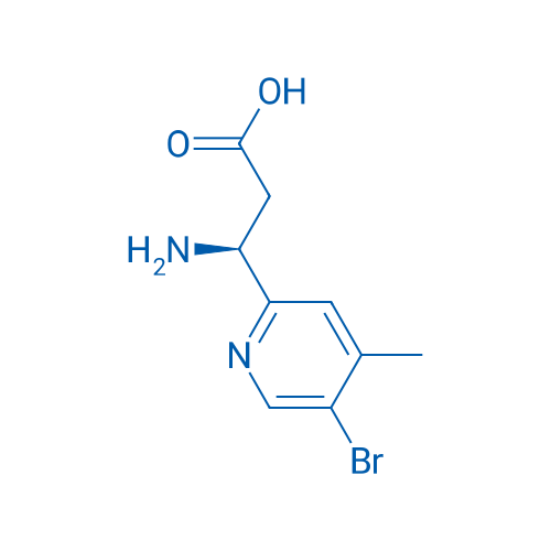(3S)-3-amino-3-(5-bromo-4-methylpyridin-2-yl)propanoic acid 250mg