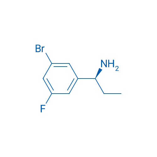 (S)-1-(3-bromo-5-fluorophenyl)propan-1-amine 250mg