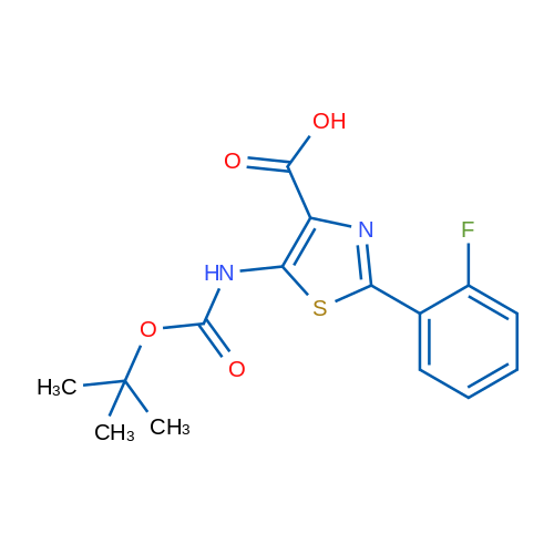 5-((tert-Butoxycarbonyl)amino)-2-(2-fluorophenyl)thiazole-4-carboxylic acid 1g