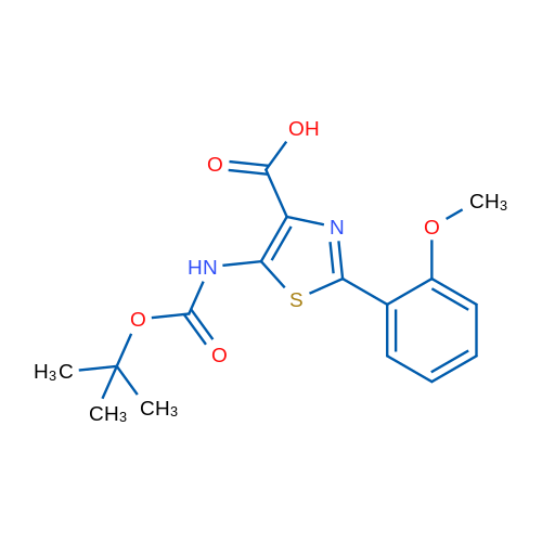 5-((tert-Butoxycarbonyl)amino)-2-(2-methoxyphenyl)thiazole-4-carboxylic acid 1g