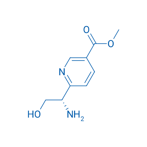 (S)-methyl 6-(1-amino-2-hydroxyethyl)nicotinate 250mg