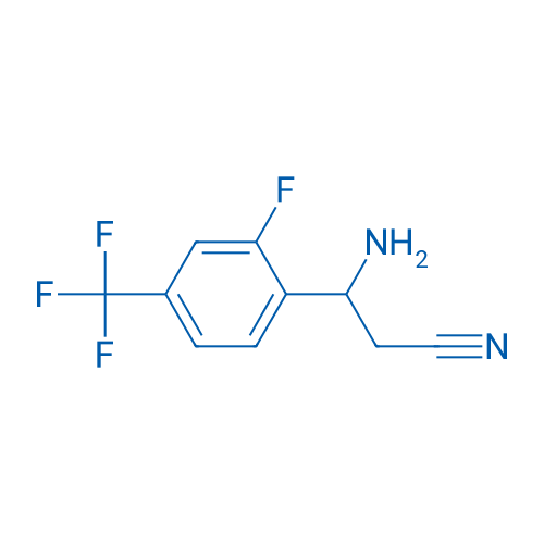 3-AMINO-3-[2-FLUORO-4-(TRIFLUOROMETHYL)PHENYL]PROPANENITRILE 250mg