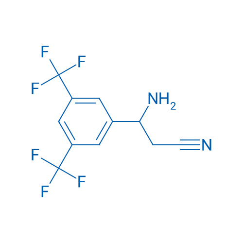 3-AMINO-3-[3,5-BIS(TRIFLUOROMETHYL)PHENYL]PROPANENITRILE 250mg